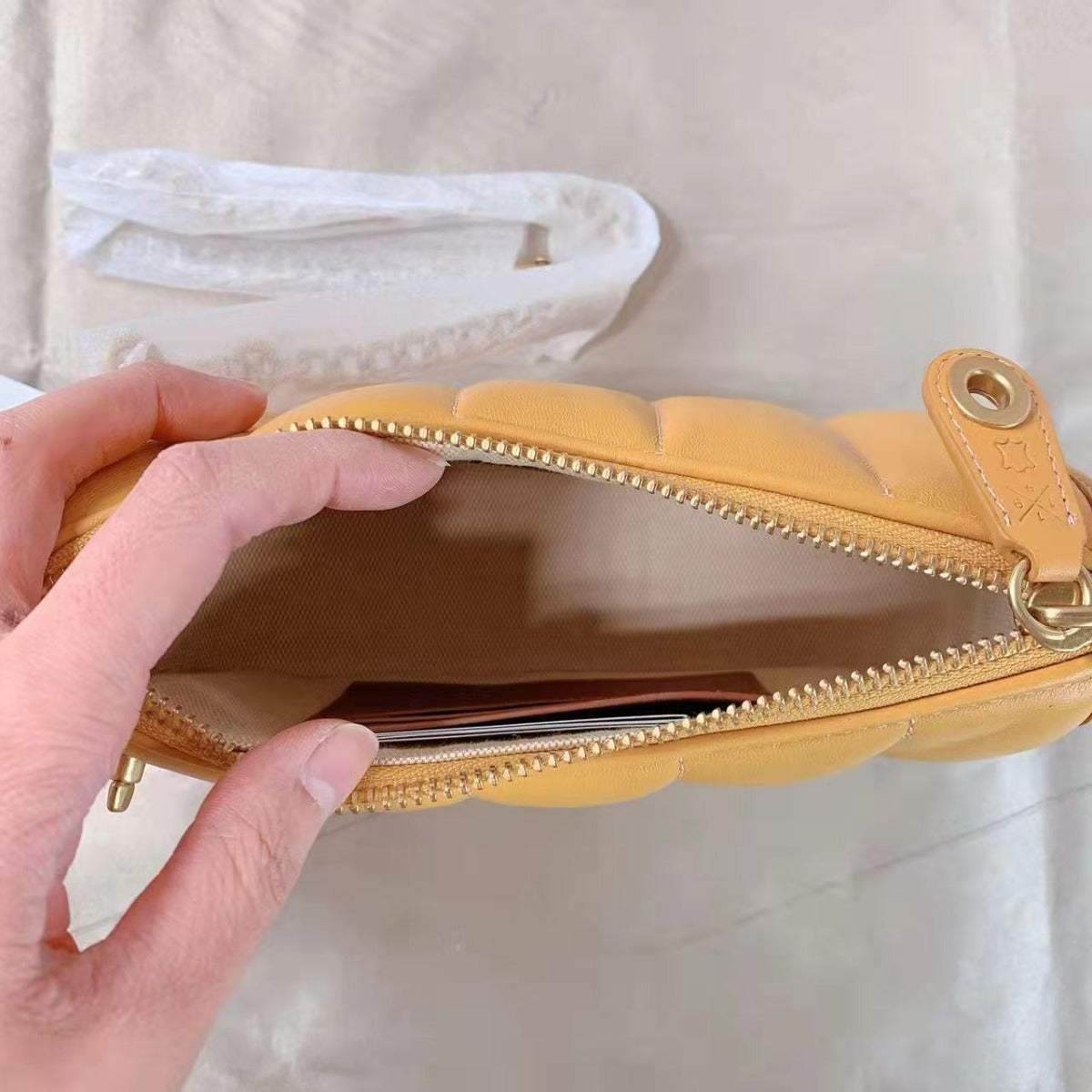 Coach C3490 Swinger 20 With Quilting In Brass/Buttercup Coach C3490 Swinger 20 With Quilting In Brass/Buttercup